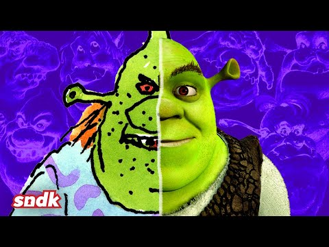 Шрек из книги против Шрека из мультфильма