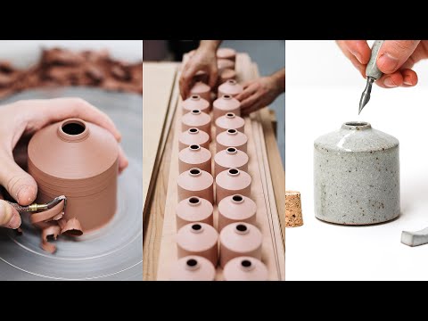 How to Throw, Glaze and Fire a Pottery Inkwell, From Beginning to End