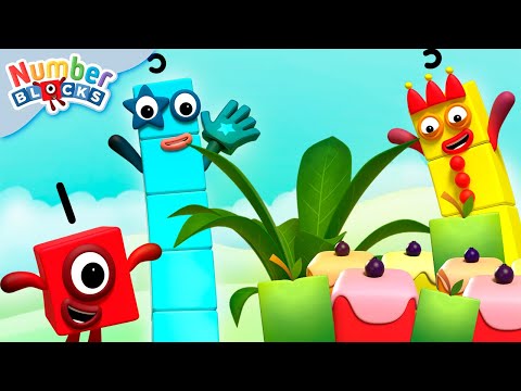 🍎 Counting Camp Snacks with Numberblock 5 ⭐ | Counting for Kids | @Numberblocks