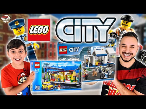 ПАПА РОБ И ЯРИК СОБИРАЮТ ЛЕГО СИТИ - ЛУЧШИЕ ВИДЕО LEGO CITY НА ПАПА ДОМА!