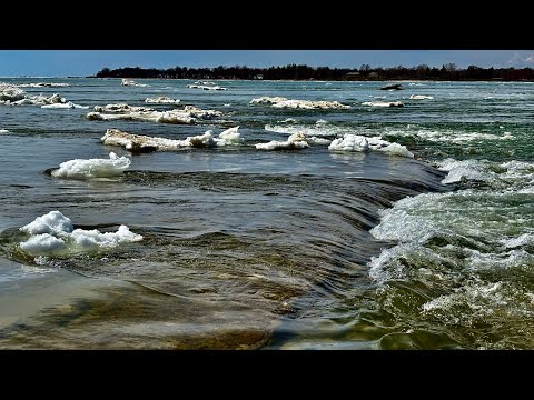 Niagara River Hike & Lake Erie Ice Boom Update 4-9-25
