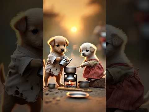 Cute puppies are struggling very hard to get their success. #shorts #cutedog #dostpappu
