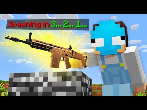 Minecraft, But GUNS Spawn Every Minute...