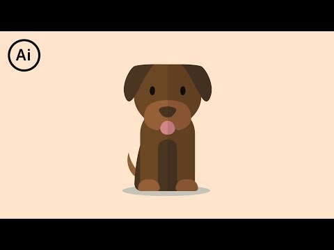 Flat Design Puppy - Illustrator Tutorial