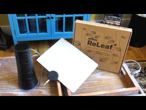 Mohu ReLeaf Antenna vs Terk Omni-Tower Amplified Antenna Review | Free HDTV Channels Over The Air