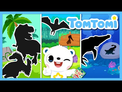 🦖The Great Dino Escape – Full Story Compilation | Dinosaur Shape Matching | Kids Play #TOMTOMI