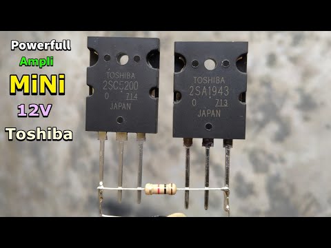 How to make a 12V TOSHIBA power amplifier