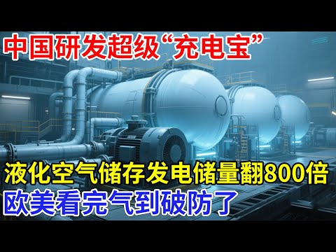 中国研发超级“充电宝”，液化空气储存发电，零下30度也能用，能源储量翻800倍，欧美看完气得跳脚【科技前沿】
