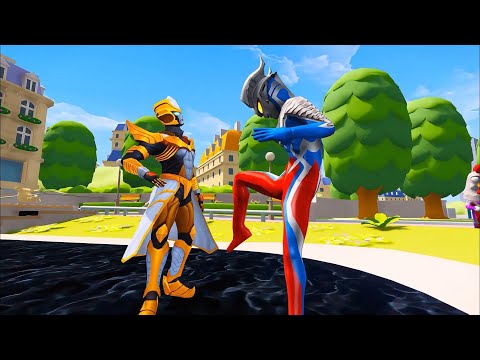 #奥特曼  ：賽羅奧特曼閉關出來擊敗小金人！ ！！#ultraman