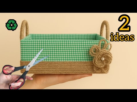 Unbelievable! Luxury Baskets with Shoe Boxes 😱 | DIY Recycled Crafts #2025