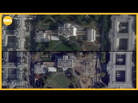 Satellite images show extent of demolition at White House