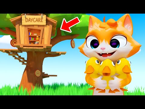 Building My DUCKLINGS A DAYCARE in I AM CAT VR!