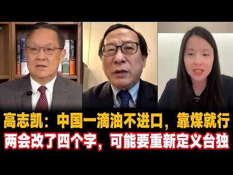 高志凯：中国一滴油不进口，靠煤就行，两会改了四个字，可能要重新定义台独 #高志凯伊朗 #台湾统一 #高市早苗  #Victor Gao #两会