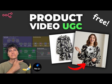 NanoBanana + Veo3.1: Product Photo to UGC Video Ad in 3 Minutes for FREE (n8n)