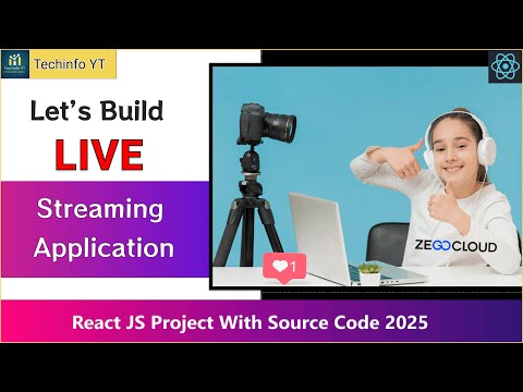 React js Live Streaming App with zegocloud | Create live streaming Application With ReactJS