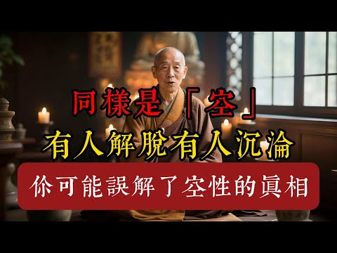 同樣是「空」，有人解脫有人沉淪？你可能誤解了「空性」的真相！#佛學智慧 #空性 #金剛經 #心經 #楞嚴經 #地藏經 #修行 #覺醒 #放下執著 #看見真相