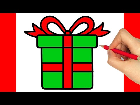How To Draw A Christmas Present