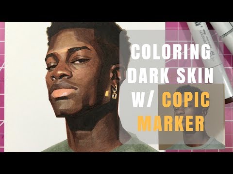 Coloring Dark Skin w/ Copic Marker