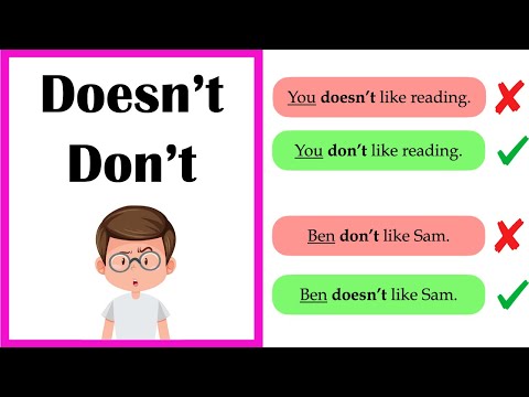 When to use DON'T and DOESN'T  🤔  | Easy Explanation
