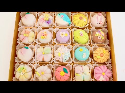 수제 화과자 만들기 / sweet flower cake / korean street food