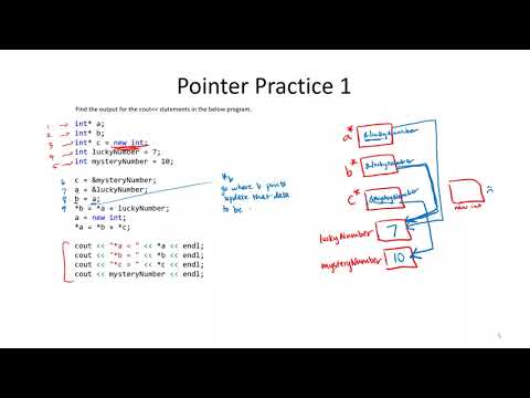 C++ Pointer Practice Questions with Solutions (taken from past exams and assignments)