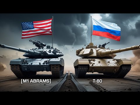 Американский M1 Abrams против советского T-80 — полное сравнение