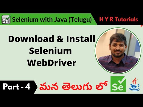 P4 - Download and Install Selenium WebDriver | తెలుగు |