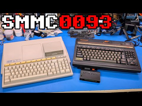 0093 Two international wedge computers from 1987 (Olivetti PC1 and Panasonic FS-A1F)