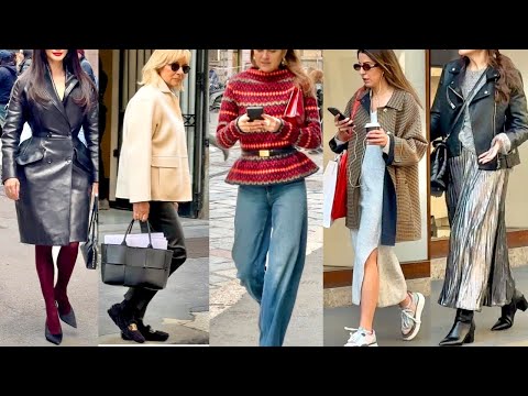 SPRING 2025 OUTFITS IDEAS 🇮🇹MILAN STREET STYLE & WINDOW SHOPPING IN MILAN #vanityfair