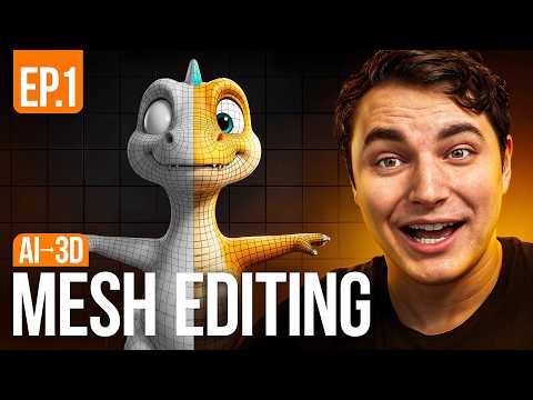 Ep.1 Mesh editing (sculpting) - From AI to Game-ready