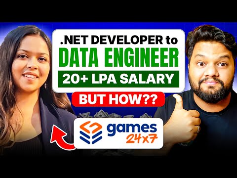 .NET Developer To DATA Engineer | 100% Salary Hike | But How??