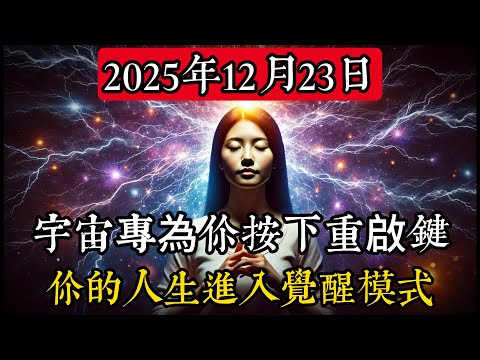 天選之人:2025年12月23日新月重置—— 你的封鎖命運今晚重啟 #靈性 #靈修 #能量覺醒 #星座運勢 #冥想 #宇宙