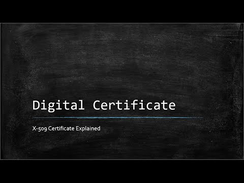 Cryptography : What is a Digital Certificate?