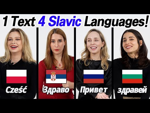 Can Slavics understand Each other's Sentences?? 4 Slavic Comparison l  Russia,Bulgaria,Poland,Serbia