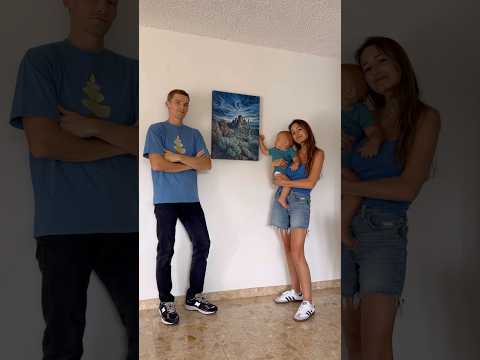 Our first painting as a family…🎨 #shorts #painting #art #artist #artandcraft