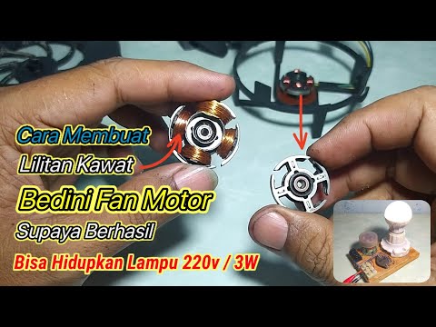 Making Bedini Fan Motor Windings to Succeed