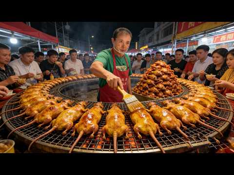 广西宾阳乡镇烤田鼠，50元一只现烤现卖，老板称全是吃甘蔗长大的#麦总去哪吃