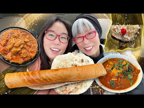 Mega Dosa, Dum Biryani & more! INDIAN FOOD TOUR in Greater Seattle (Part 2)