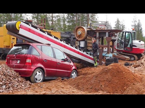 Building a rock crusher and testing it