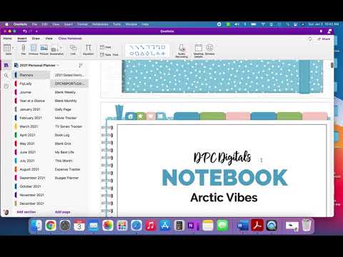 How to Use a PDF Planner in OneNote