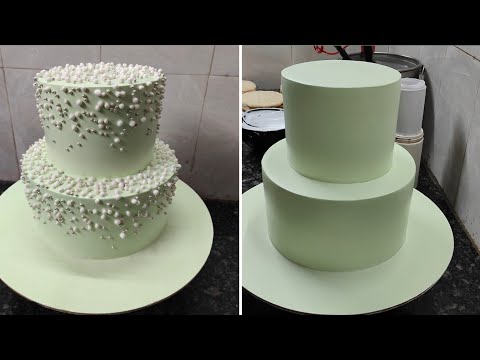 Simple and Quick Vanilla Two Step Cake Decoration Ideas |Engagement Ceremony Cake and all Party