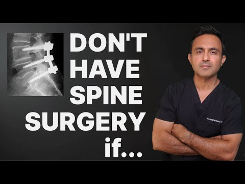 Spine surgeon's warning