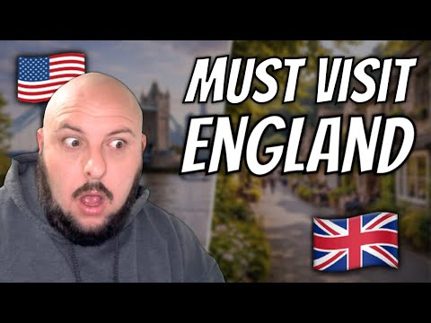 American Reacts to "10 Must-Visit Places in England" 🇬🇧