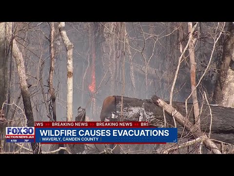 Camden County subdivision evacuated due to ‘large outdoor fire'