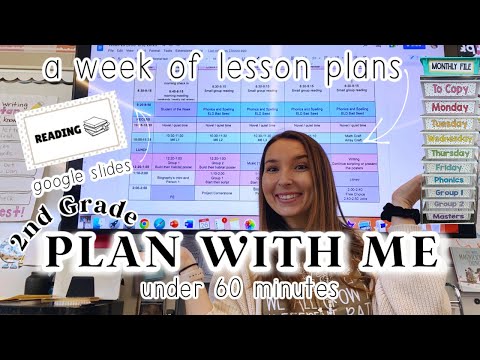 Plan With Me || LESSON PLAN QUICKLY || 2nd Grade Teacher (Math, Reading Writing, + more)
