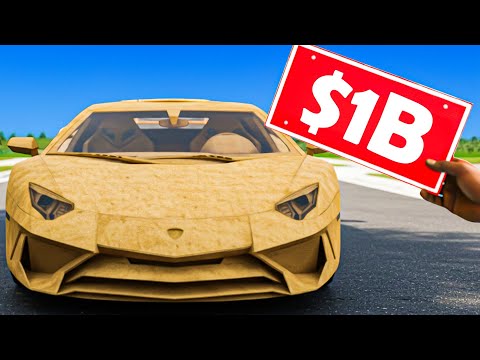 Upgrading CARDBOARD LAMBORGHINI in GTA 5