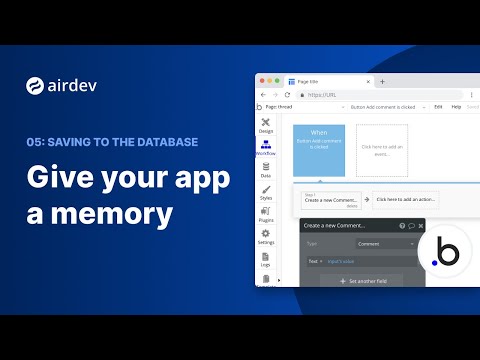 Bubble.io for Beginners: Saving to the database [5/12]