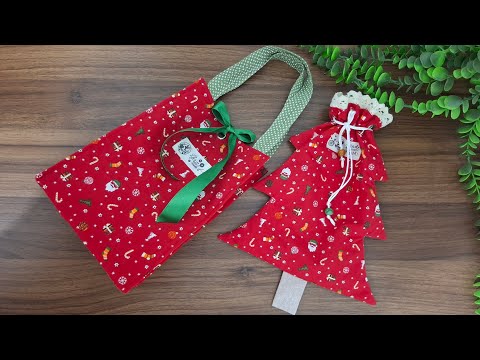 How to make 2 sewing projects to turn fabric scraps into Christmas gifts:sewing idea (part 1)