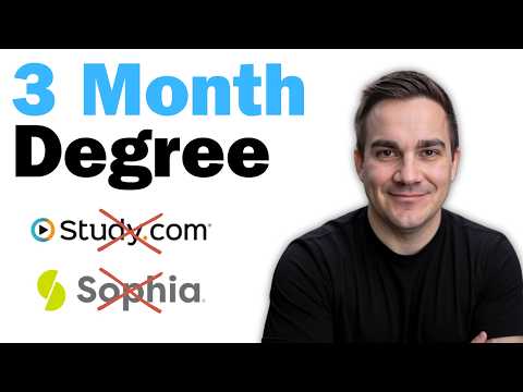 Bachelor's Degree in 3 Months (WITHOUT Sophia.org or Study.com)
