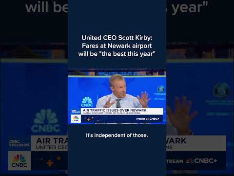 United CEO Scott Kirby: Fares at Newark airport will be 'the best this year'
